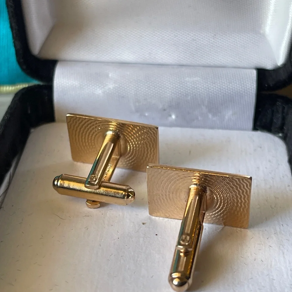 Vintage Hickok Mid-century Modernist Rectangular Cufflinks